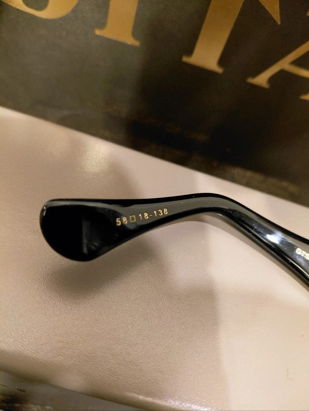 RARE DITA GRANDMASTER SIX Titanium Aviator Black/Gold Sunglasses DTS 900 01A